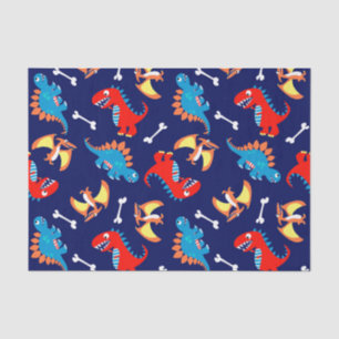 Papier Mousseline Cute dinosaures