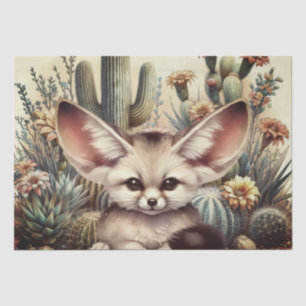 Papier Mousseline Cute Fennec Fox animal
