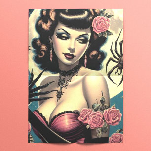 Papier Mousseline Cute fille Goth Vintage