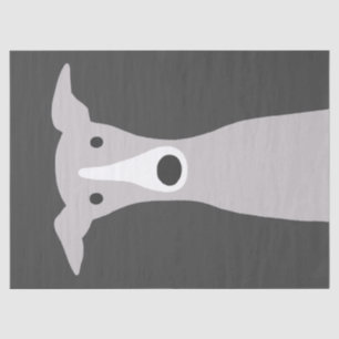 Papier Mousseline Cute Greyhound, Greyhound italien ou Chien Whippet