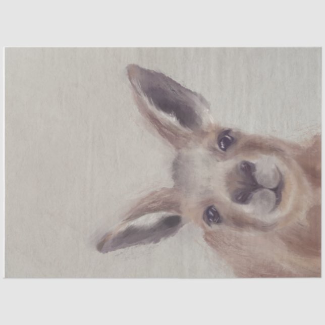 Papier Mousseline Cute Kangaroo Découpage papier (Recto)