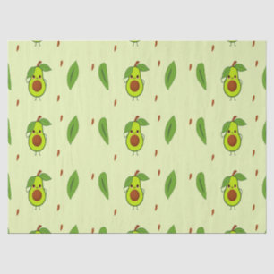 Papier Mousseline Cute kawaii avocado