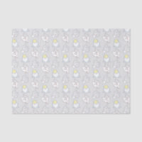 Cute Kawaii Chat Motif gris Motif jaune