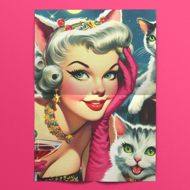 Papier Mousseline Cute Kittens Pin-up (Créateur téléchargé)