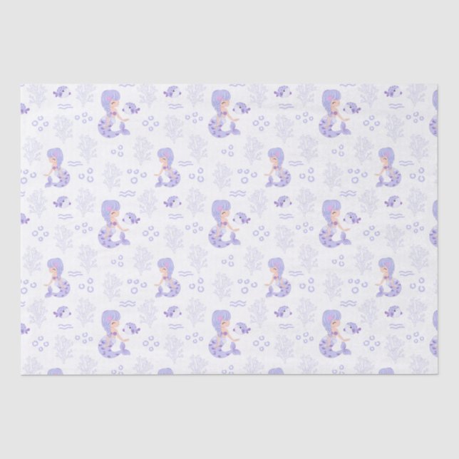 Papier Mousseline Cute Mermaid Adventure (Recto)