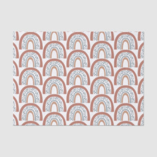 Papier Mousseline Cute Moderne Boho Neutral Arc-en-ciel