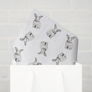 Papier Mousseline Cute Motif Bunny