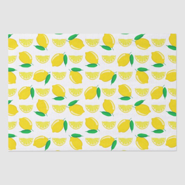Papier Mousseline Cute Motif citron Découpage Fruit papier (Recto)