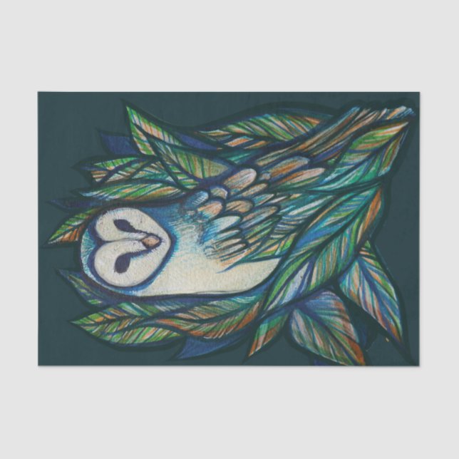 Papier Mousseline Cute Owl (Recto)