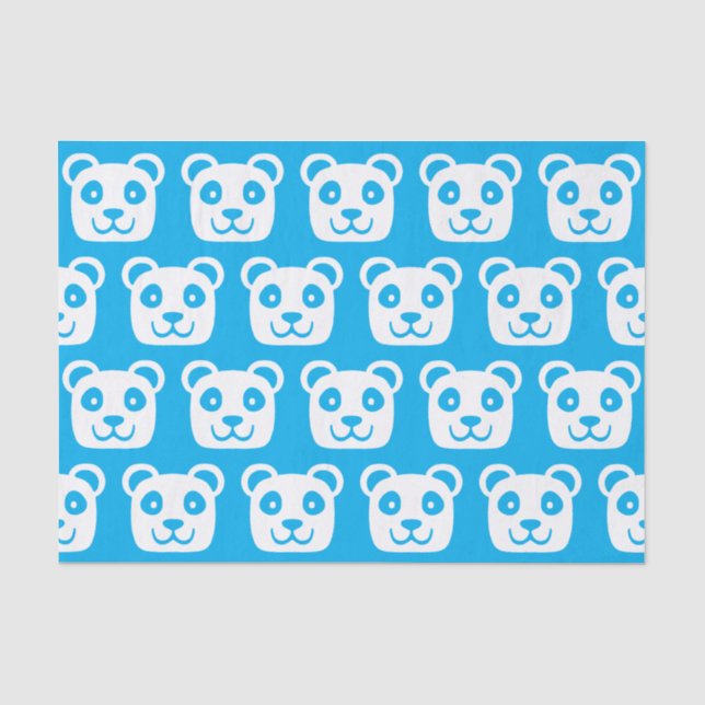 Papier Mousseline Cute Panda Motif (Recto)