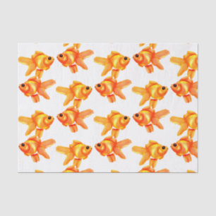 Papier Mousseline Cute Popeyed Gold Fish