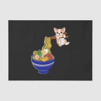 Papier Mousseline Cute Ramen Corgi Chien