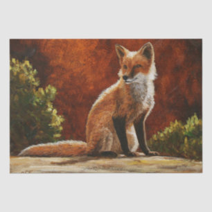 Papier Mousseline Cute Red Fox