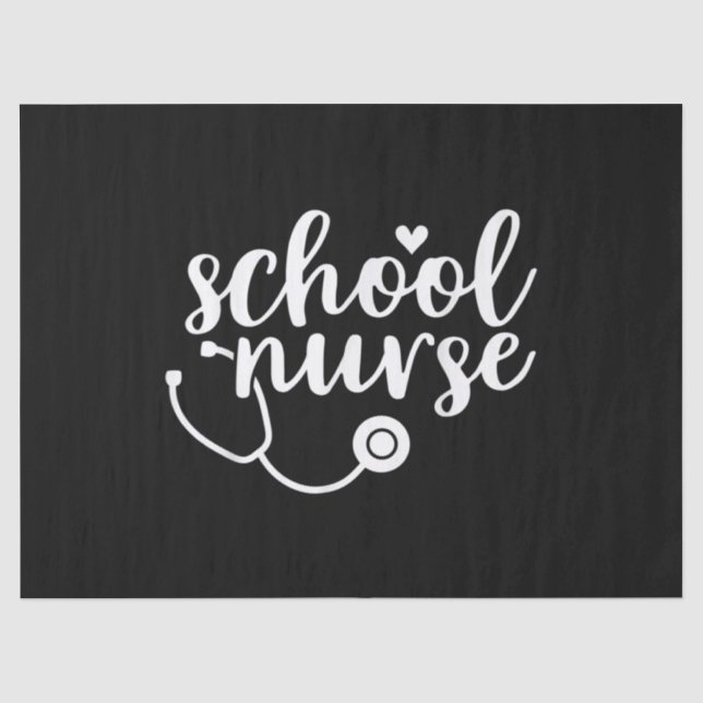 Papier Mousseline Cute School Nurse Appreciation (Recto)