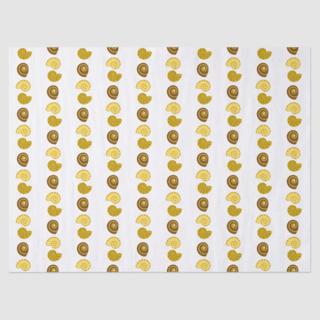 Papier Mousseline Cute shell arrangement on  (Recto)