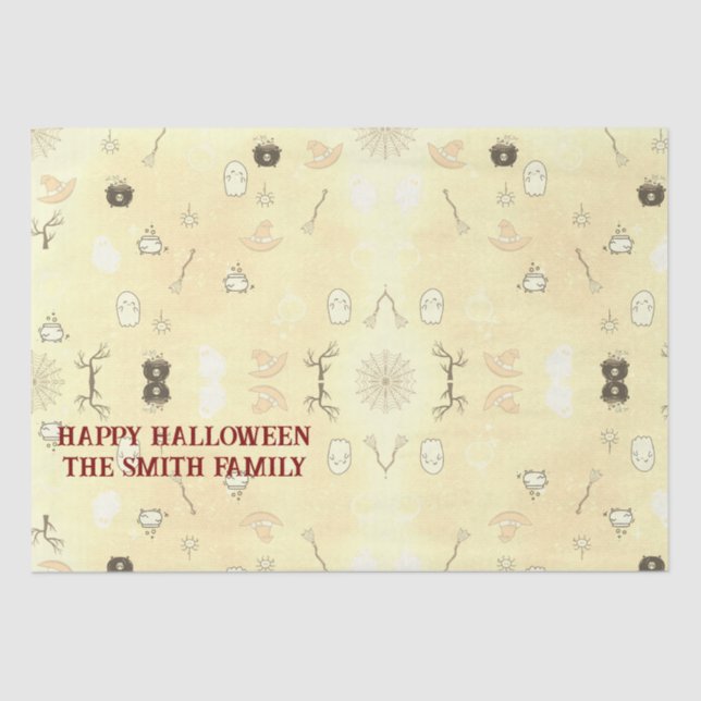 Papier Mousseline Cute Spooktacular Halloween Party (Recto)