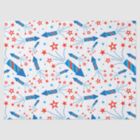 Cute Stylisé Fireworks Freedom Motif