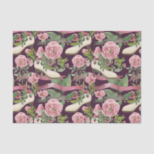 Papier Mousseline Cute Vintage Lady Mode Chaussures talon haut, Rose