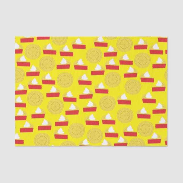 Papier Mousseline Cutie Pie Cherry 1er Anniversaire Thème de fête (Recto)