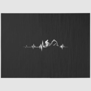 Papier Mousseline Cycling Heartbeat Racing Bicycle Mountain Bike