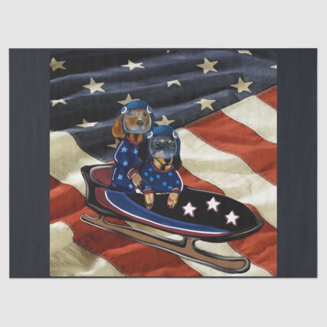 PAPIER MOUSSELINE DACHSHUND  (Recto)