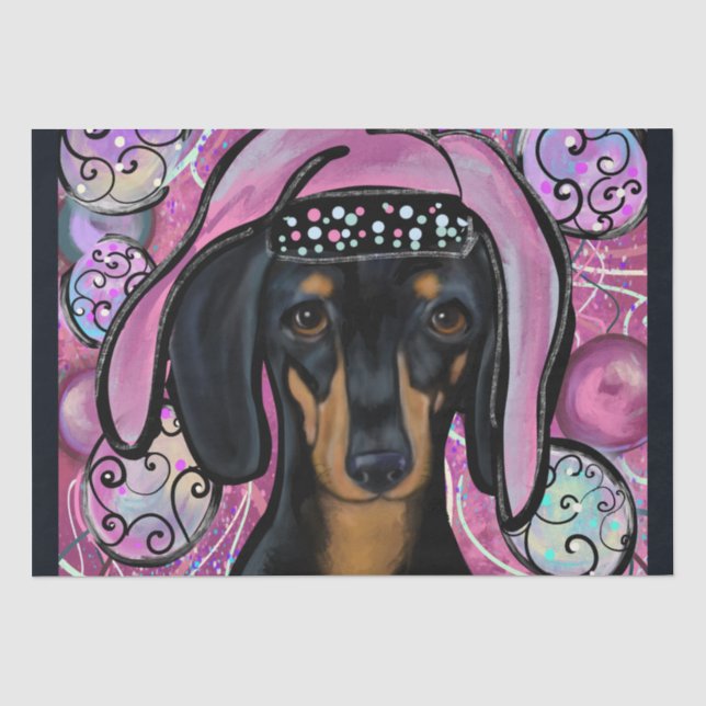 PAPIER MOUSSELINE DACHSHUND        (Recto)