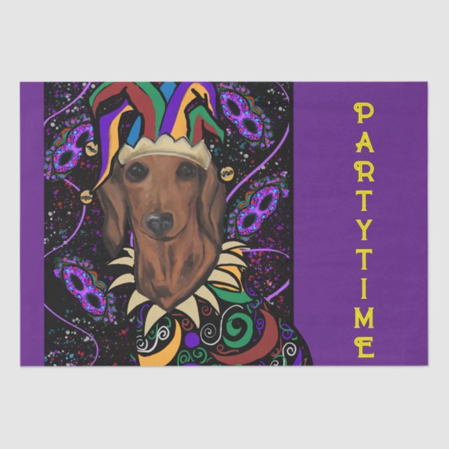 Papier Mousseline Dachshund (Recto)