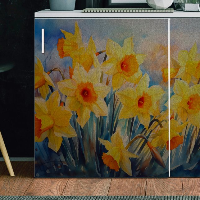Papier Mousseline Daffodique de printemps jaune (Créateur téléchargé)