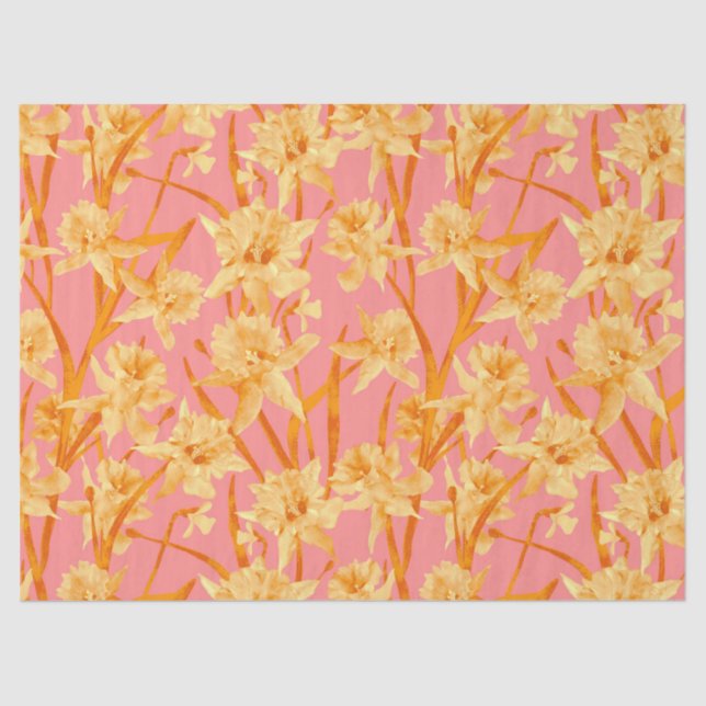 Papier Mousseline Daffodique romantique (Recto)