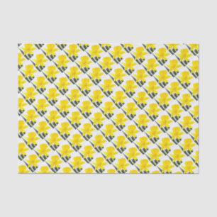 Papier Mousseline Daffodique simple Jaune Narcisse