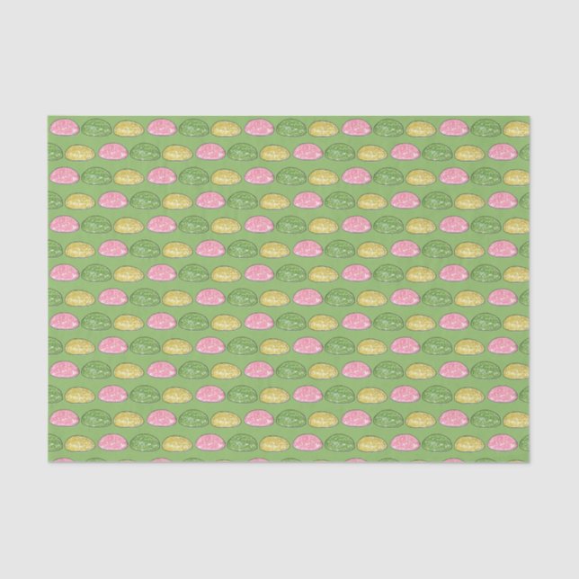 Papier Mousseline Daifuku Mochi Nouvel An Japonais Gâteau de riz (Recto)