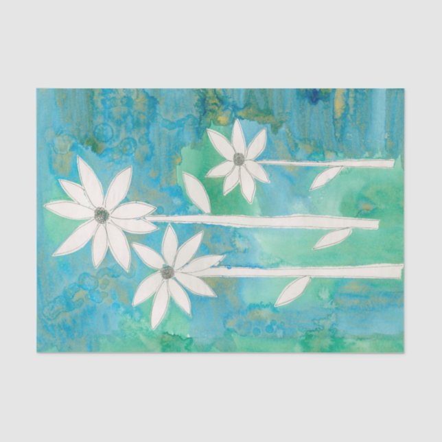 Papier Mousseline Dainty Daisies II (Recto)