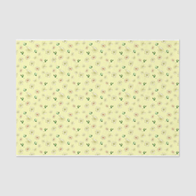 Papier Mousseline Daisy Design Series 8 (Recto)