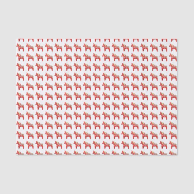 Papier Mousseline Dala Horse Tissu Papier (Recto)