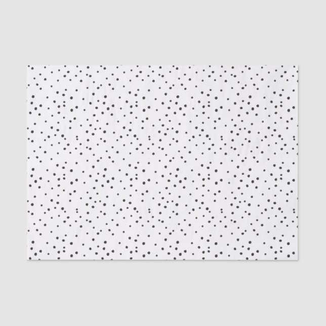 Papier Mousseline DALMATION SPOTS IMPARFAITS mignon fun moderne mini (Recto)
