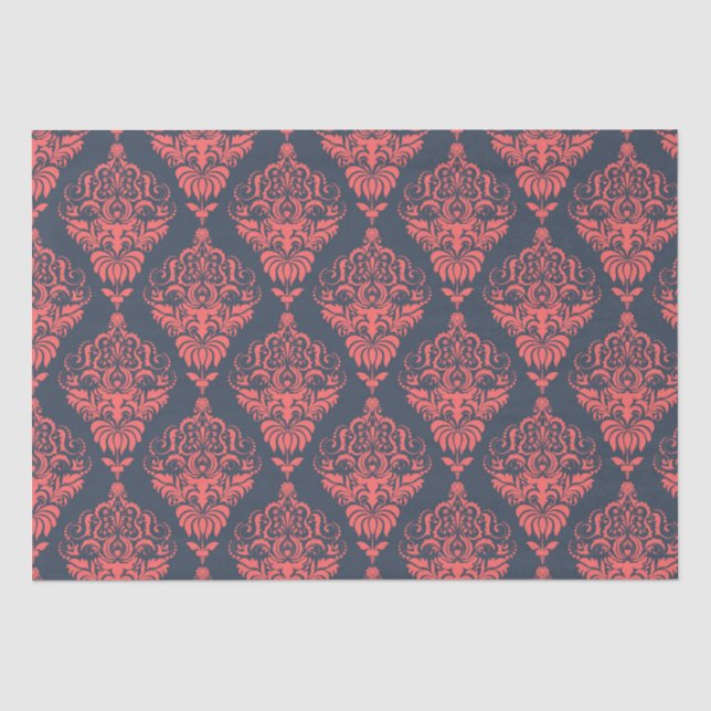 Papier Mousseline Damas (Recto)