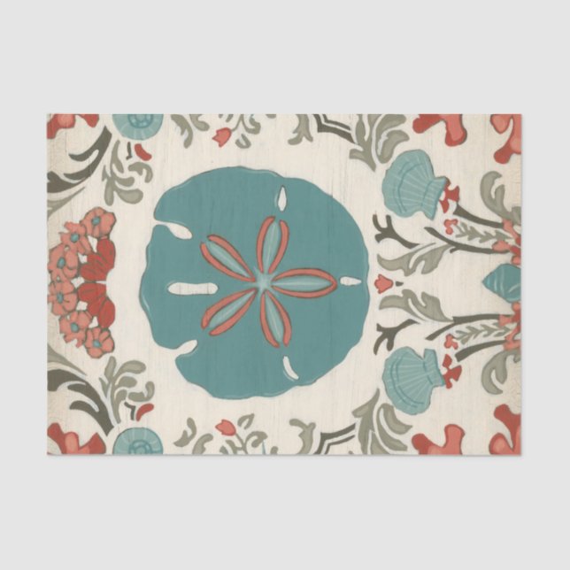 Papier Mousseline Damas côtières I (Recto)