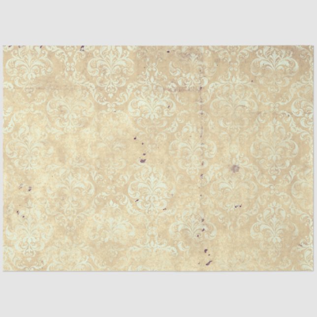 Papier Mousseline Damask Ephemera Design Series #1 (Recto)