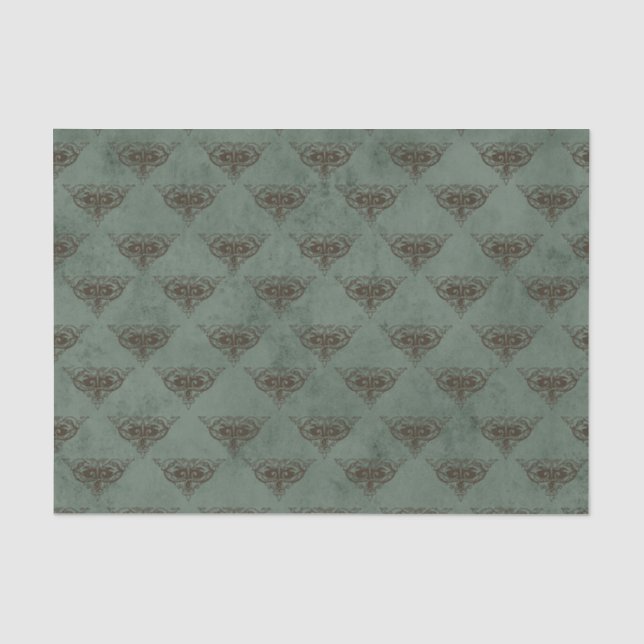 Papier Mousseline Damassé vintage (Recto)