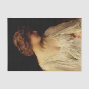 Papier Mousseline Dame de la Renaissance vintage en robe blanche Por