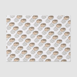 Papier Mousseline dame folle de hérisson