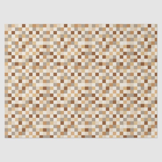 Papier Mousseline Damier (Recto)