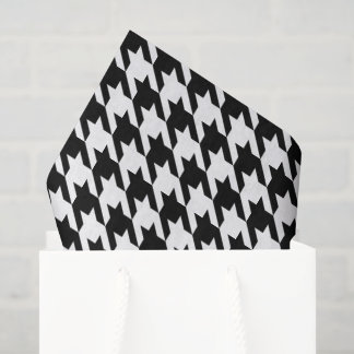 Papier Mousseline Damier Anglais blanc et noir