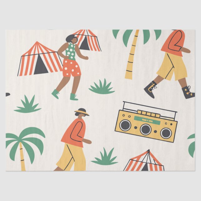 Papier Mousseline Dance in summer (Recto)