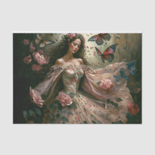 Papier Mousseline Dancing Maiden in the Garden Tissue Paper