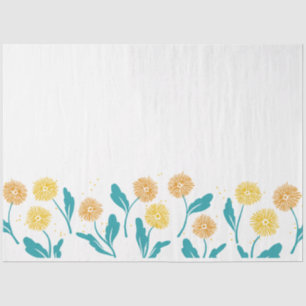Papier Mousseline Dandelion de printemps Fleurs et design Feuille