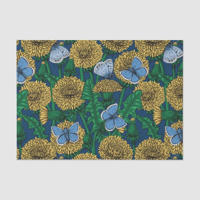 Papier Mousseline Dandelion medow (Recto)