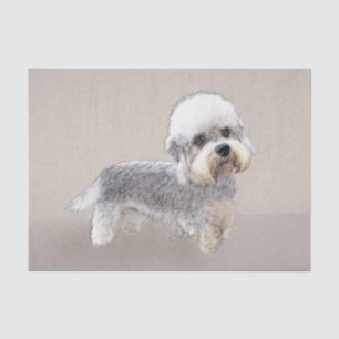 Papier Mousseline Dandie Dinmont Terrier Peinture Chien Art original