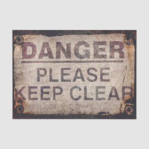 Papier Mousseline Danger Meubles Découpage ou papier de tissus