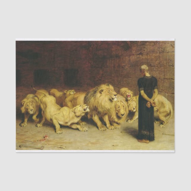Papier Mousseline Daniel in the Lions' Den par Briton Riviere (Recto)